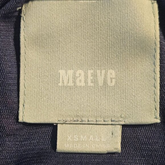 Maeve Women’s Navy/Orange Mini dress XS Patterncore Boho Chic Maximalist - Picture 4 of 13